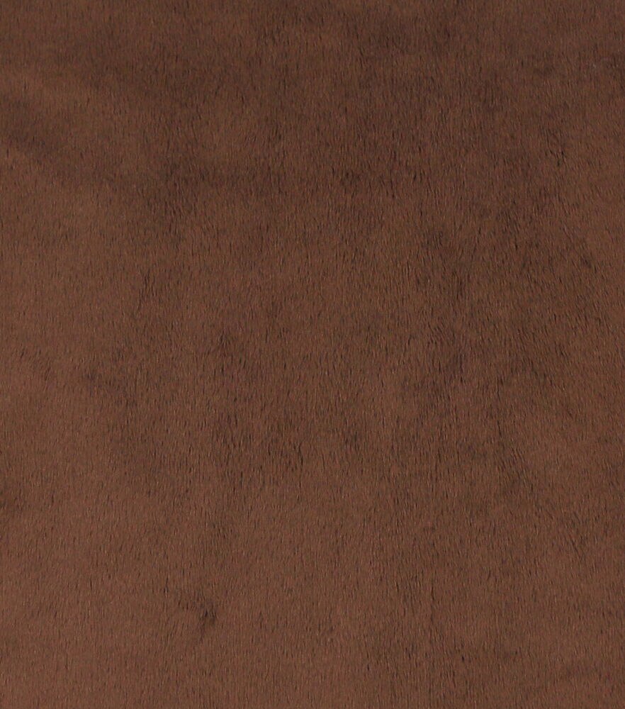 Soft & Minky Fleece Fabric  Solids, Brown, swatch, image 4