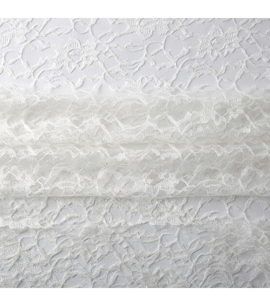 White Lace Fabric - Lace by the Yard