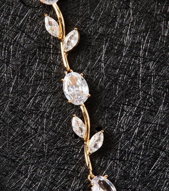 Badgley Mischka Casted Stone Vine Earrings, , hi-res, image 3