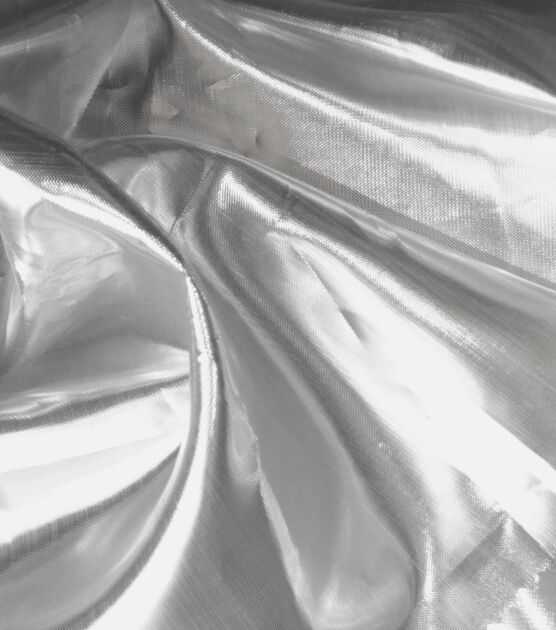Metalic Silver Recycled Aluminum, eco friendly fabric - Remeant
