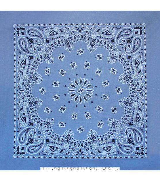 22" x 22" Cotton Paisley Bandana, , hi-res, image 15