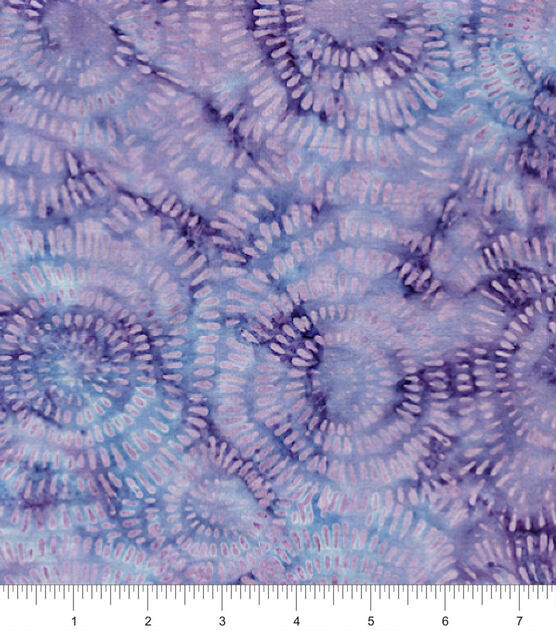 Purple Bursts Batik Cotton Fabric, , hi-res, image 2