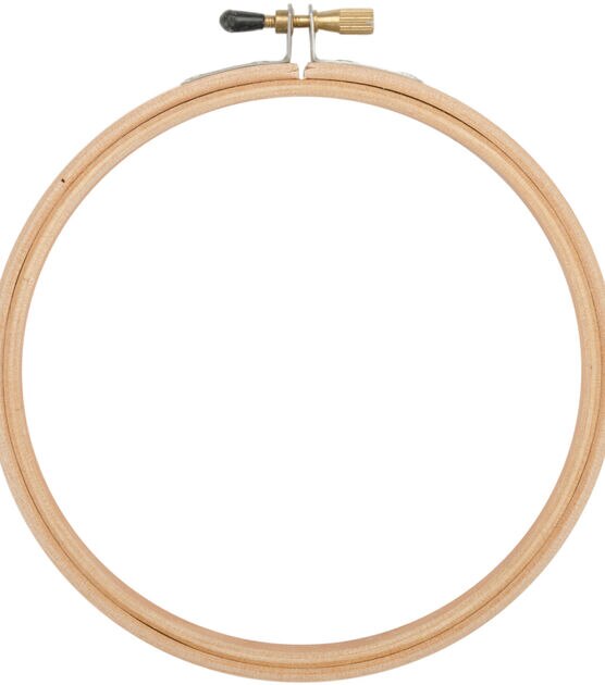 Frank A. Edmunds 6'' Wood Embroidery Hoop with Round Edges Natural | JOANN