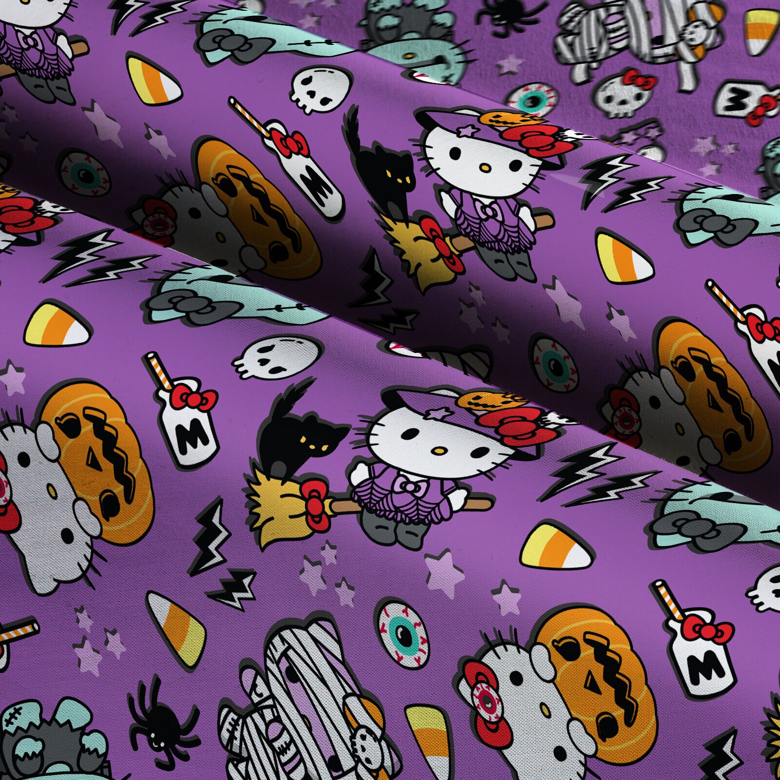 Hello Kitty Witchy Kitty Woven Tapestry Throw