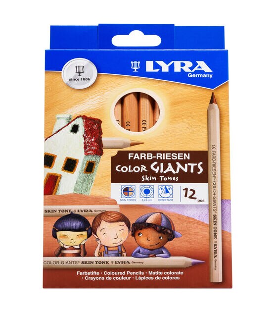 Lyra ColorGiants Skin Tones Colored Pencils Set 12 Color