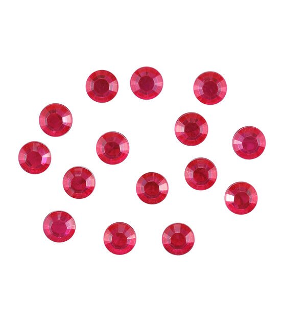 hildie & Jo 10mm Pink Round Plastic Rhinestones 20pk - Fabric Embellishments & Tools - Crafts & Hobbies