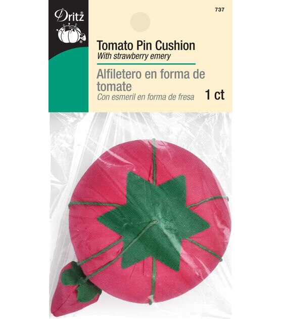 Prym Tomato Pin Cushion With Needle Sharpener, Sewing Needle Storage,  Embroidery Pincushions, Cross Stitch Tools 