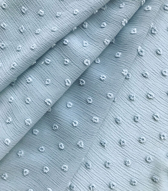 100% Rayon/viscose Swiss Dot Crepe Fabric Sold by Half Metre Green -   Denmark