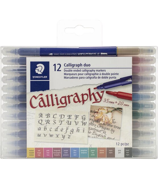 Staedtler Double Ended Calligraphy Markers 12 Pack