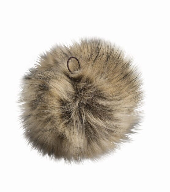 jojofuny 16pcs Fake Animal Fluffy Fur Faux Fur pom pom Balls Fur Fluffy  Pompom Fur pom poms for Hats Fuzzy Yarn Clothes Fur Ball Hat Craft Faux Fox