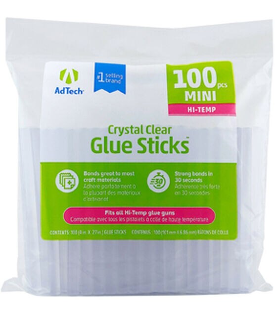 AdTech 4" Hi Temp Mini Hot Glue Sticks 100pc