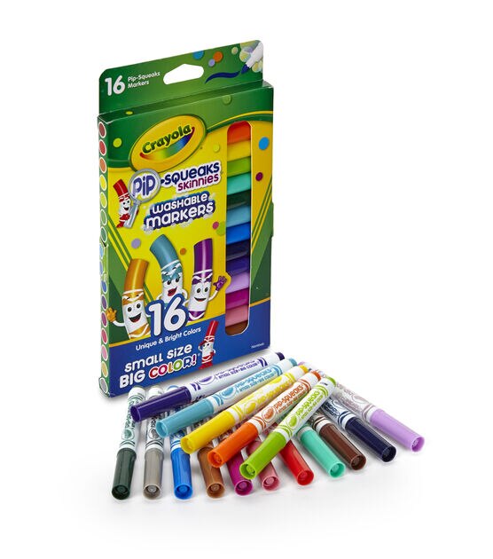 KS Crayola 24 Pip-Squeaks Skinnies Fine Line Washable Markers