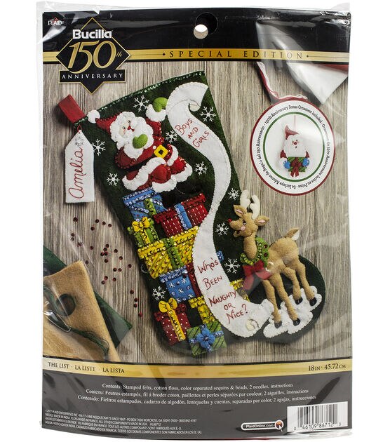 Bucilla Felt Stocking Kit - The Christmas Drive (1 Set(s