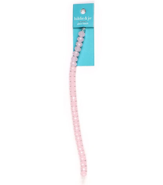 7 Pink Glass Bead Strand by hildie & jo