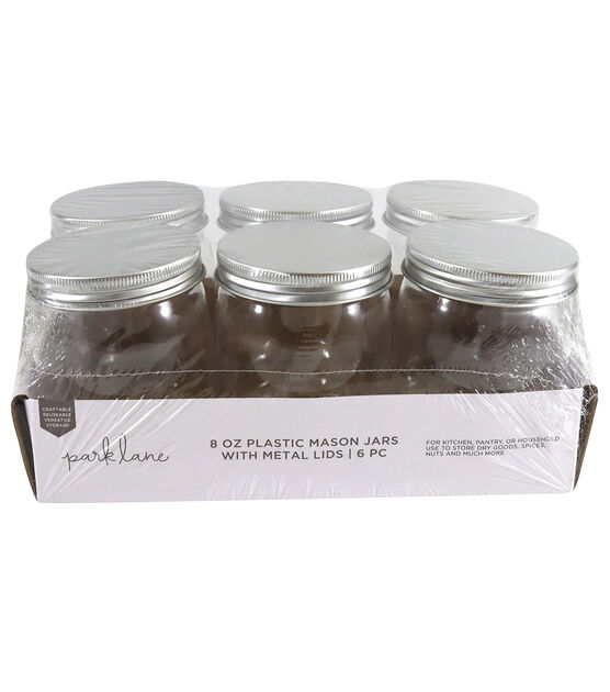 8 Oz Mason Jars with Lids, Labels and Measures! 6-Pack Regular