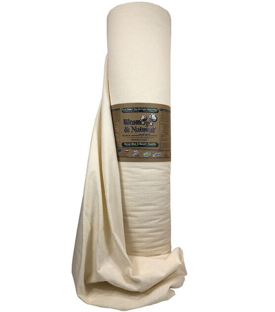 Pellon Natural Cotton Batting, Off-White 96 inch x 9 Yards by The Bolt