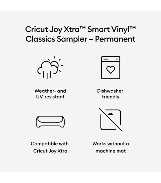 Cricut Joy 5.5 x 48 Permanent Smart Vinyl Roll