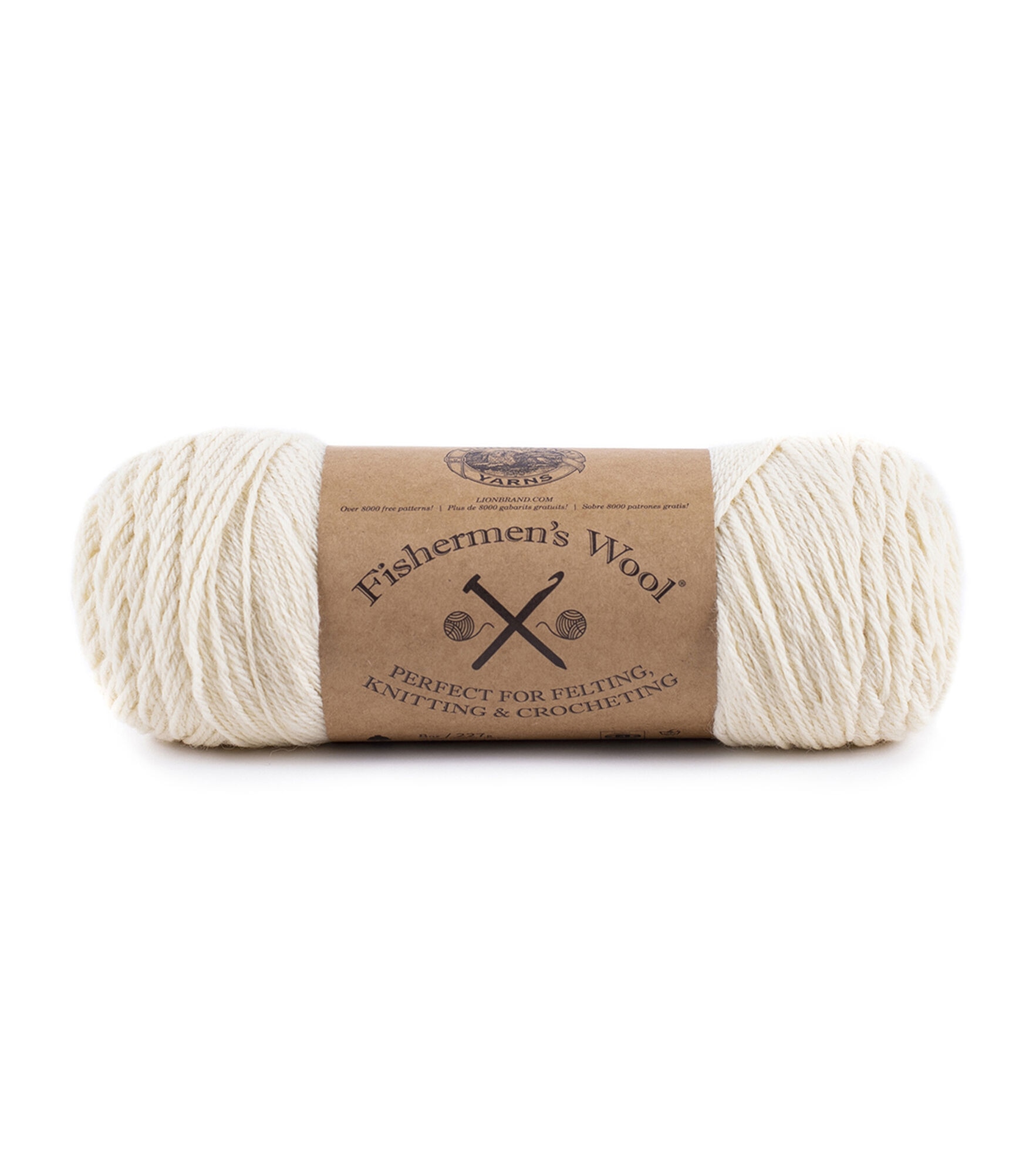 Lion Brand Fishermen's Worsted Wool Yarn, Natural, hi-res