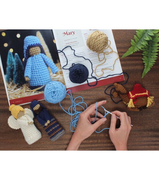 Leisure Arts Christmas Crochet Nativity Kit, , hi-res, image 8