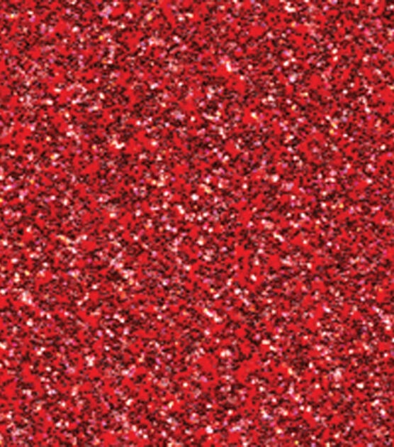 American Crafts DuoTone Glitter Cardstock 12X12-Crimson