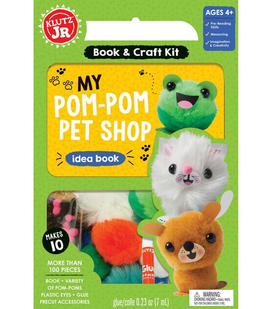 Klutz Jr. My Pom Pom Pet Shop Book & Craft Kit