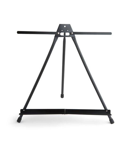 Tabletop Easel for Painting - Black Metal Easel Stand for Canvas, Art, Sign Display - Foldable Portable Artist Tripod Easel for Table Top, 22 High