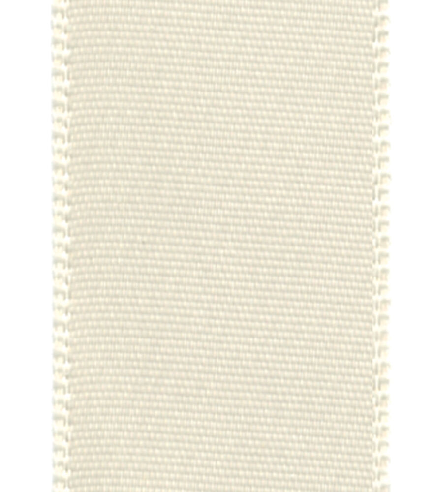 Champagne Satin Ribbon 7/8 wide by the yard, Double Faced Swiss Satin