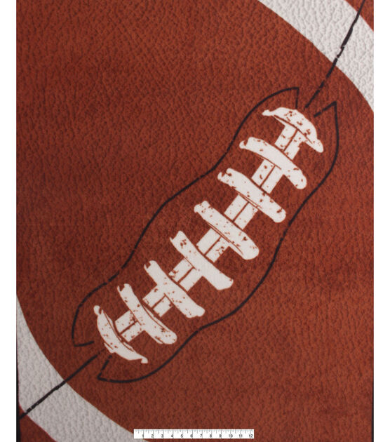 48" Wide Football No Sew Fleece Blanket, , hi-res, image 3