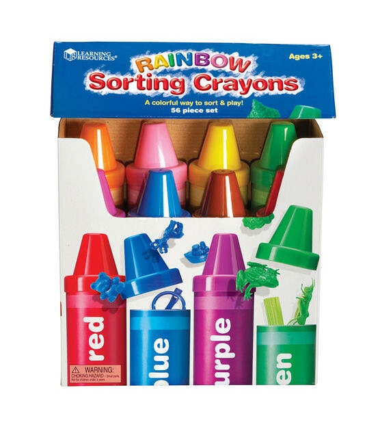 Learning Resources 56ct Multicolor Sorting Crayons