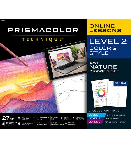 Prismacolor Technique Nature Drawing Set - Level 2, Color & Style