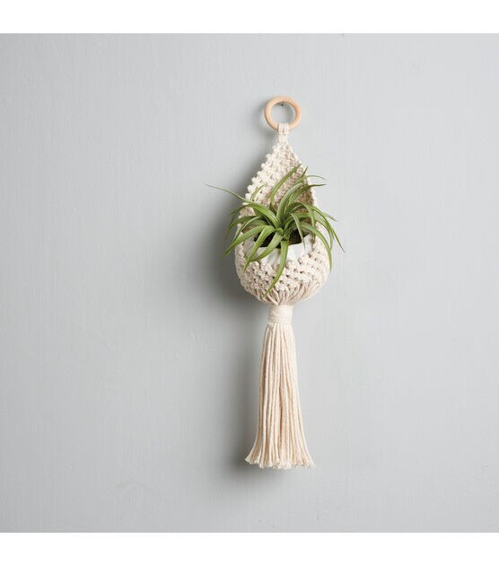 Leisure Arts Macrame Kit Plant Pouch, Macrame Kits for Adults Beginners,  Macrame Plant Hanger Kit, Macrame Beginners Kit, Macrame Kit, Diy Macrame