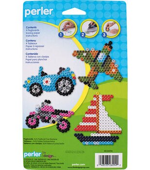 Perler 10.5 x 14 Clear Fun Fusion Bead Super Pegboards 3pc