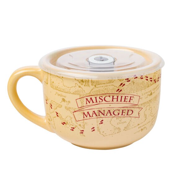 Harry Potter Soup Mug with Lid - The Marauder's Map