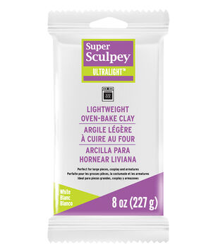 Sculpey Polymer Clay, White, 1.75lbs, Multipack of 3
