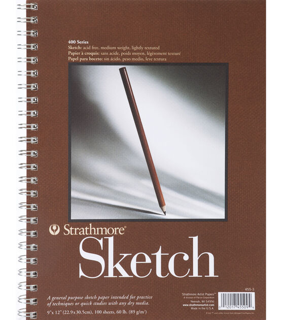 Strathmore Drawing Paper Pad, 400 Series, Smooth Surface, 11 x 14 