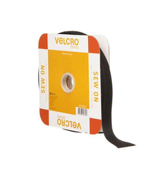 VELCRO® Brand SEW ON HOOK & LOOP STITCH-ON fabric tape BLACK ALL