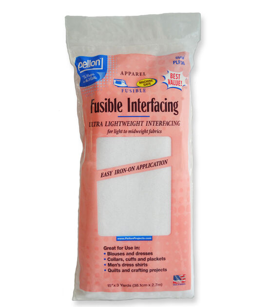 Cotton Fusible Interfacing White Pellon SF101 100% Cotton Apparel