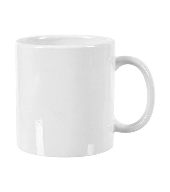 White Ceramic Sublimation Coffee Mug with Colored Inside/Handle - 15oz