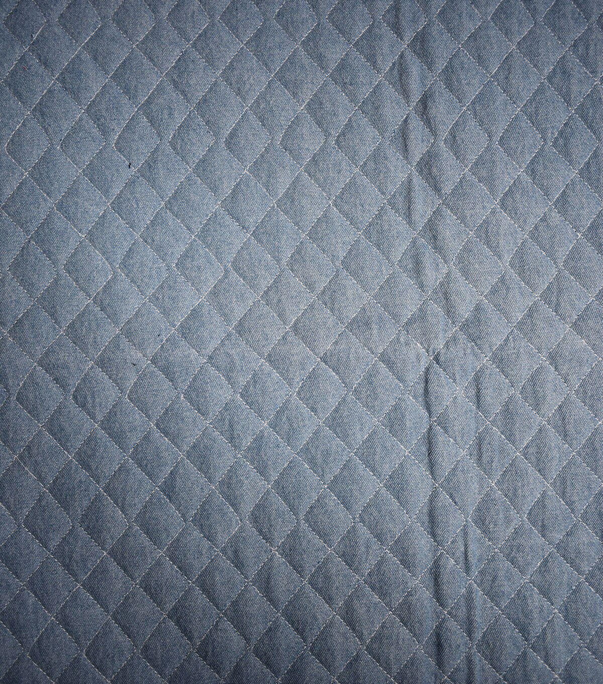 Light Wash Small Quilt Denim Fabric