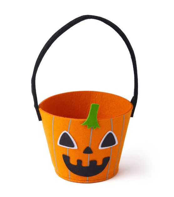 10" Halloween Trick Or Treat Basket by Happy, , hi-res, image 1