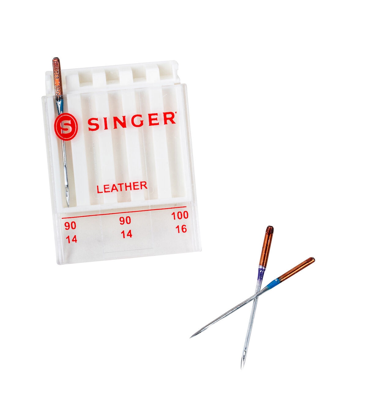 Singer Leather Machine Needles 3/Pk- Sizes 14/90,16/100