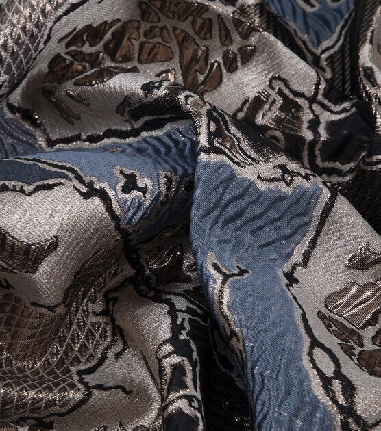 Multicolor Abstract Luxe Brocade Fabric, , hi-res, image 6