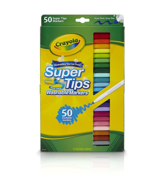  Crayola Washable Markers - Orange (12ct), Kids Broad Line  Markers, Bulk Markers for Classrooms & Teachers : Toys & Games