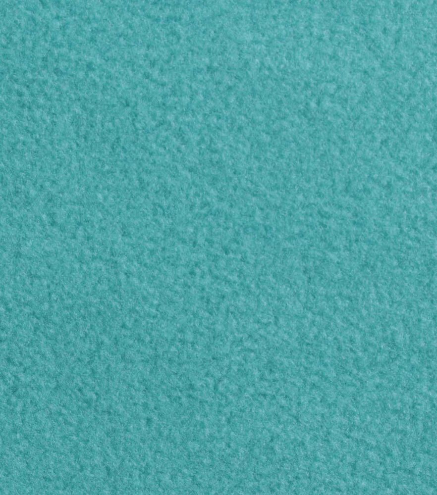 Anti Pill Plush Fleece Fabric Solids, Aruba Blue, swatch