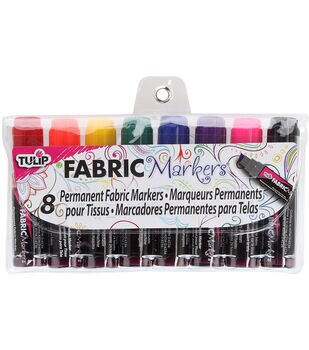 Marqueurs pour tissu à pointe fine Fabric Markers de Tulip, Paquet