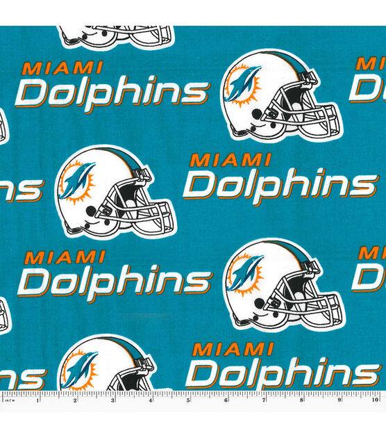 Miami Dolphins Fabric, Wallpaper and Home Decor
