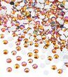 John Bead Acrylic Round Flat Back Rhinestones 4mm (SS16) 2000pcs/bag - Orange