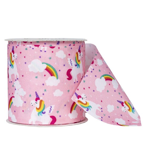 Offray 3" Unicorn Grosgrain Ribbon