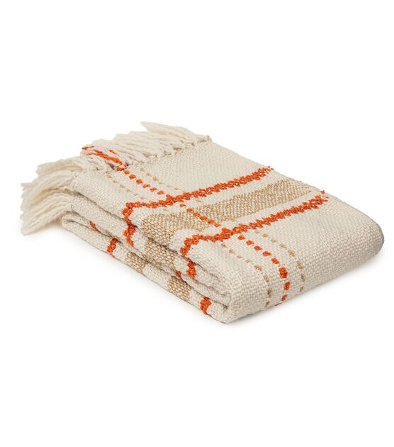 Orange Striped Linen Tea Towels, Set of 2 - Hudson Grace