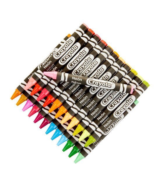 Crayola 4.5" Neon Crayons 24ct, , hi-res, image 5